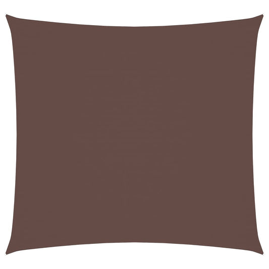 vidaXL Sunshade Sail Oxford Fabric Square 5x5 m Brown
