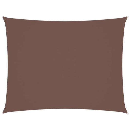 vidaXL Sunshade Sail Oxford Fabric Rectangular 3.5x5 m Brown