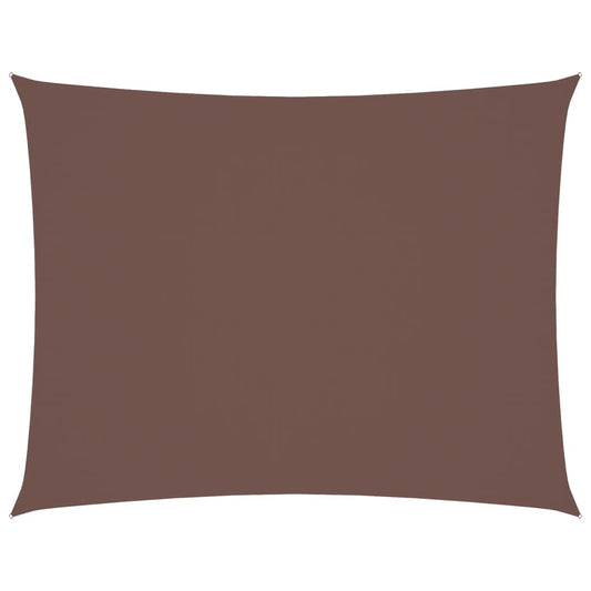 vidaXL Sunshade Sail Oxford Fabric Rectangular 6x8 m Brown
