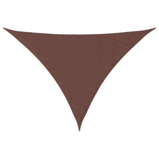 135832 vidaXL Sunshade Sail Oxford Fabric Triangular 3x3x4,24 m Brown