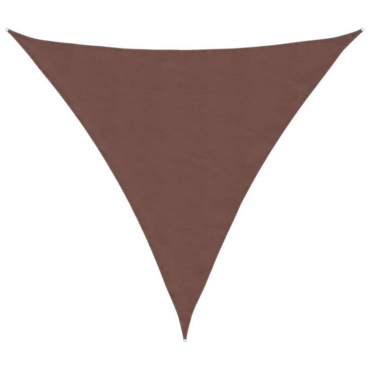 vidaXL Sunshade Sail Oxford Fabric Triangular 6x6x6 m Brown