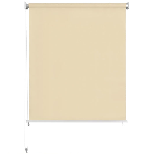 vidaXL Outdoor Roller Blind Cream 85(W)x140(H) cm HDPE