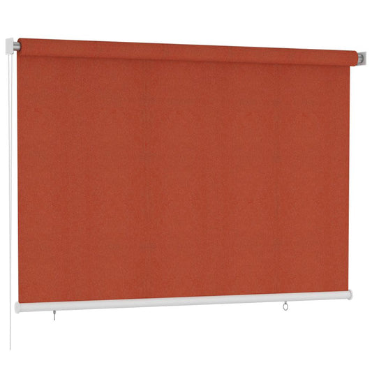 vidaXL Outdoor Roller Blind 225(W)x140(H) cm Terracotta HDPE