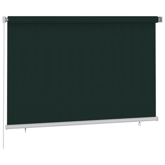 vidaXL Outdoor Roller Blind 225(W)x140(H) cm Dark Green HDPE