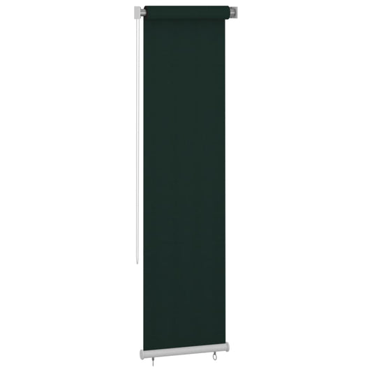 vidaXL Outdoor Roller Blind 65(W)x230(H) cm Dark Green HDPE