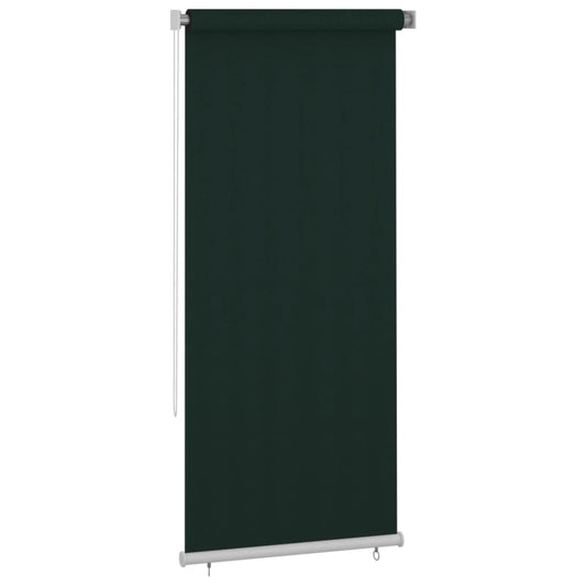 vidaXL Outdoor Roller Blind 105(W)x230(H) cm Dark Green HDPE