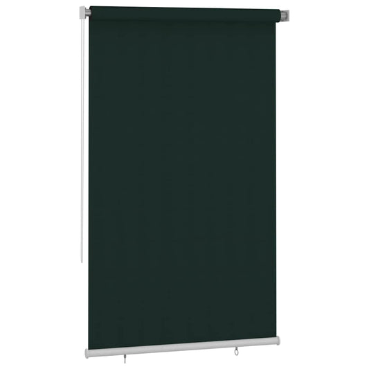 vidaXL Outdoor Roller Blind 145(W)x230(H) cm Dark Green HDPE