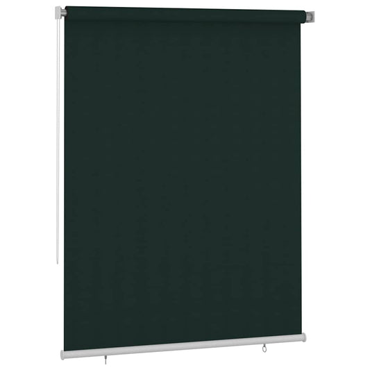 vidaXL Outdoor Roller Blind 185(W)x230(H) cm Dark Green HDPE