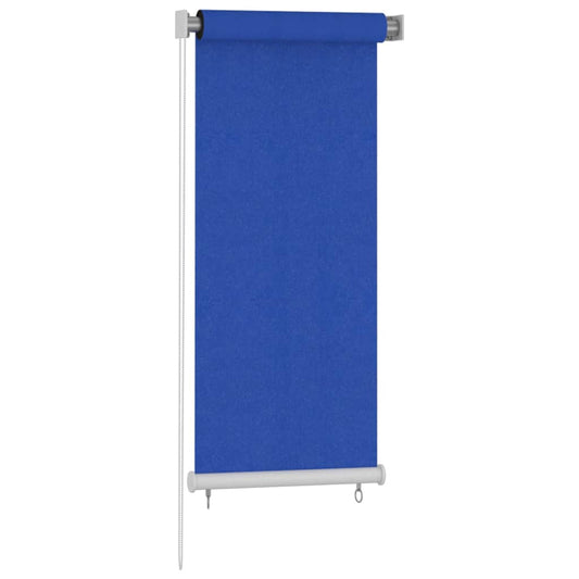 vidaXL Outdoor Roller Blind 65(W)x140(H) cm Blue HDPE