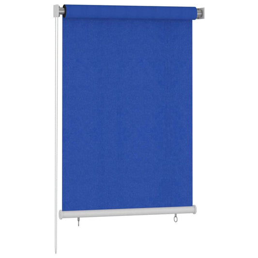 vidaXL Outdoor Roller Blind 105(W)x140(H) cm Blue HDPE