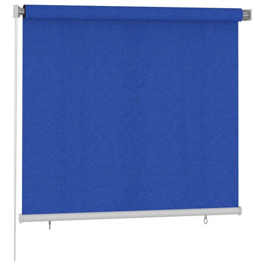 vidaXL Outdoor Roller Blind 165(W)x140(H) cm Blue HDPE