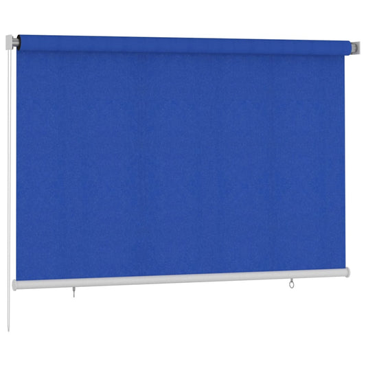 vidaXL Outdoor Roller Blind 225(W)x140(H) cm Blue HDPE
