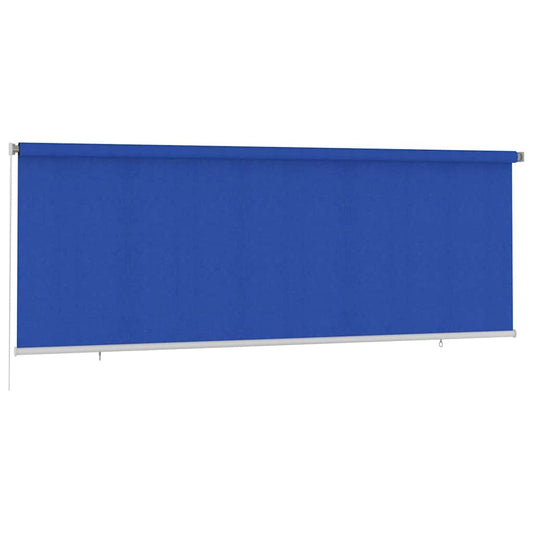 vidaXL Outdoor Roller Blind 405(W)x140(H) cm Blue HDPE
