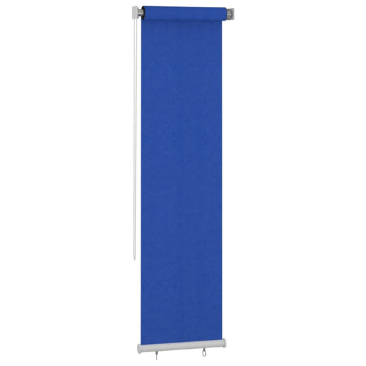vidaXL Outdoor Roller Blind 65(W)x230(H) cm Blue HDPE