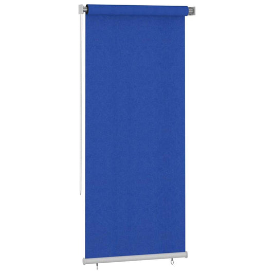 vidaXL Outdoor Roller Blind 105(W)x230(H) cm Blue HDPE