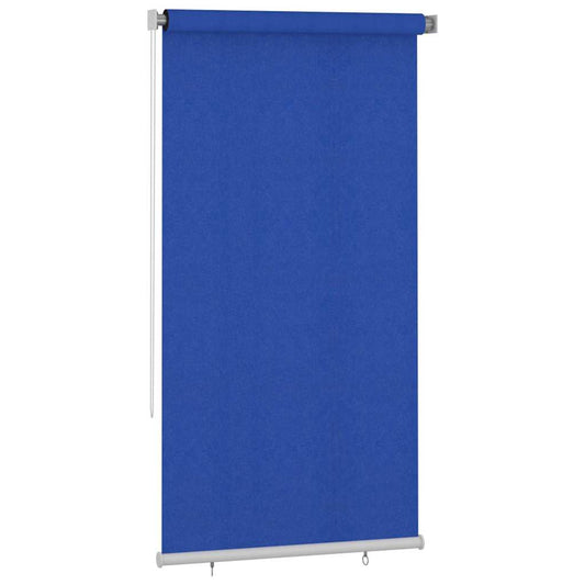vidaXL Outdoor Roller Blind 125(W)x230(H) cm Blue HDPE