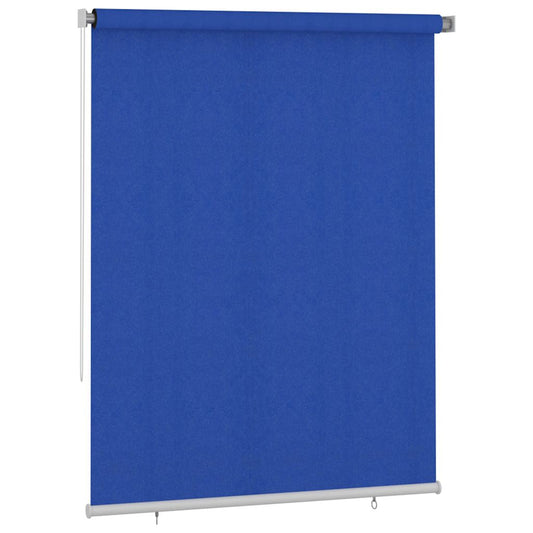 vidaXL Outdoor Roller Blind 185(W)x230(H) cm Blue HDPE