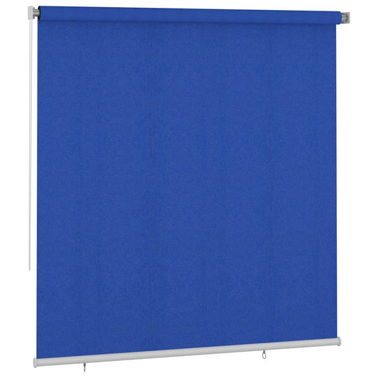 vidaXL Outdoor Roller Blind 225(W)x230(H) cm Blue HDPE