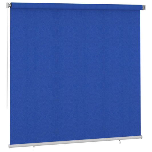 vidaXL Outdoor Roller Blind 245(W)x230(H) cm Blue HDPE