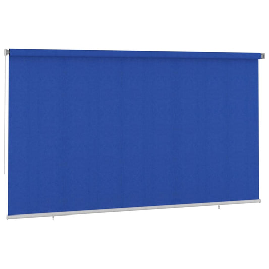 vidaXL Outdoor Roller Blind 405(W)x230(H) cm Blue HDPE