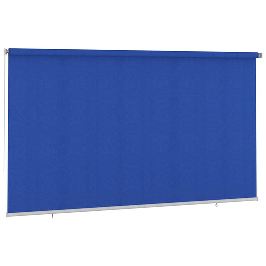 vidaXL Outdoor Roller Blind 405(W)x230(H) cm Blue HDPE