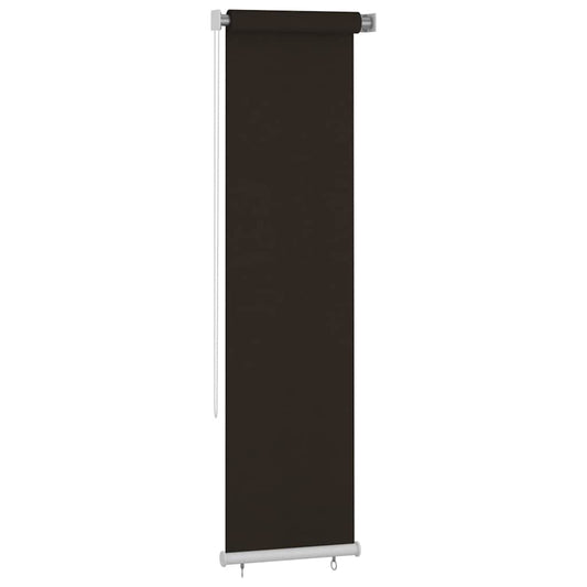 vidaXL Outdoor Roller Blind 65(W)x230(H) cm Brown HDPE