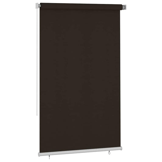 vidaXL Outdoor Roller Blind 145(W)x230(H) cm Brown HDPE