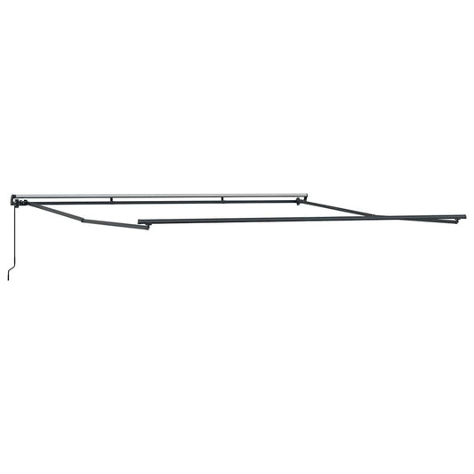 vidaXL Awning Frame Manual Anthracite 500 x 350 cm Aluminium
