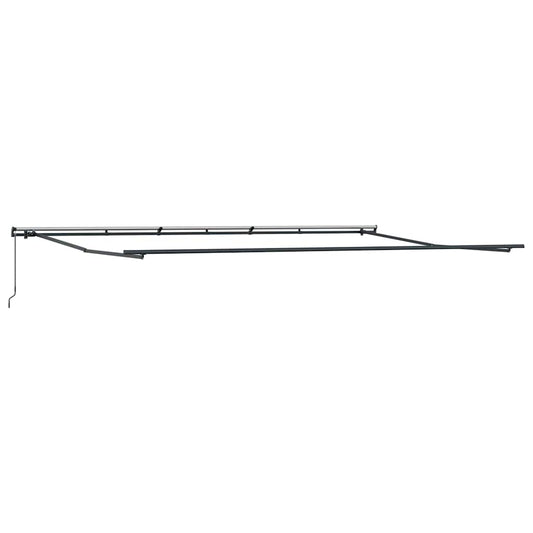 vidaXL Awning Frame Manual Anthracite 600 x 350 cm Aluminium