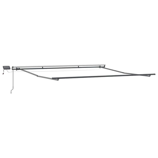 Awning with Manual Anthracite 4.5 x 3.5 m Metal