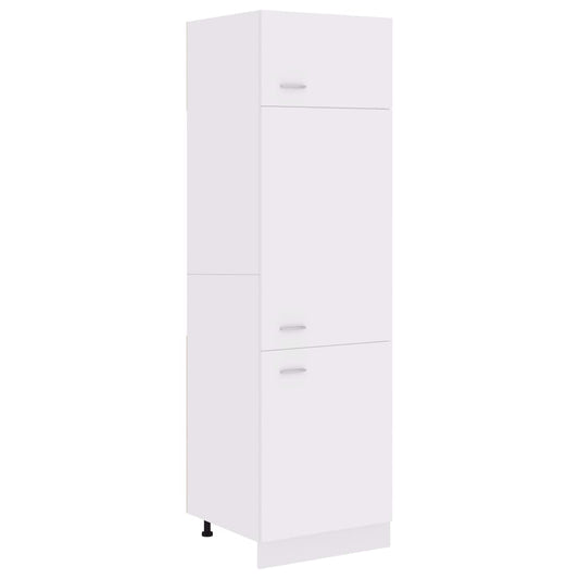 802538 vidaXL Refrigerator Cabinet "Lyon" White 60x57x207 cm Engineered Wood