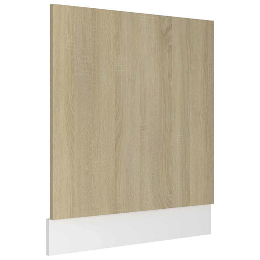 802565 vidaXL Dishwasher Panel "Lyon" Sonoma Oak 59,5x3x67 cm Engineered Wood