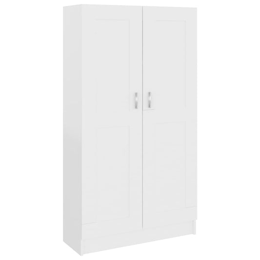 802723 vidaXL Book Cabinet White 82,5x30,5x150 cm Engineered Wood