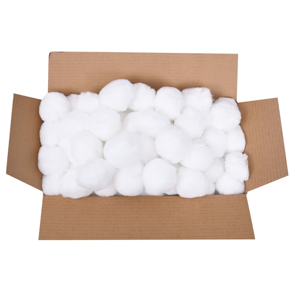 vidaXL Filter Ball | White | 100% Polyethylene | 700 g | Spherical | Minimalist