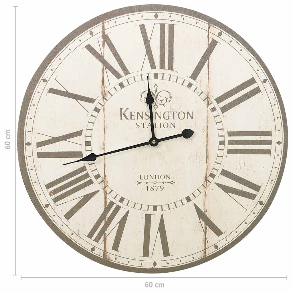325178 vidaXL Vintage Wall Clock London 60 cm