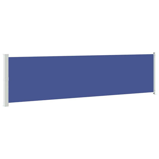 313377 vidaXL Patio Retractable Side Awning 600x160 cm Blue