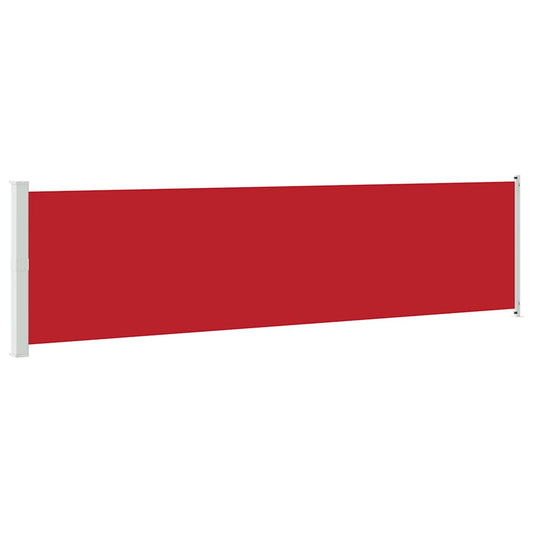 313378 vidaXL Patio Retractable Side Awning 600x160 cm Red