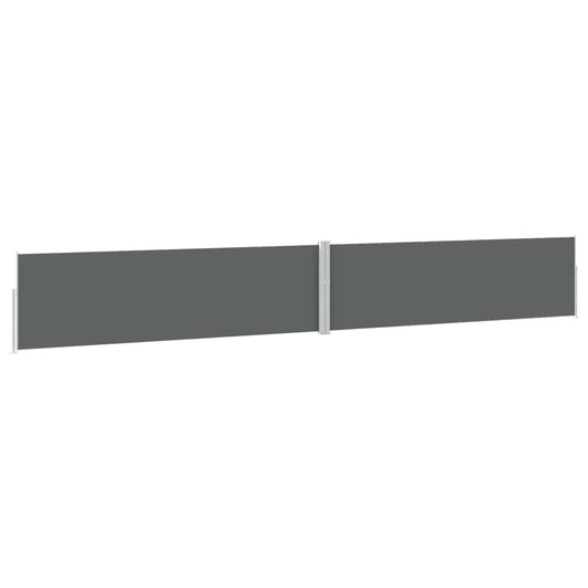 vidaXL Patio Retractable Side Awning 170x1200 cm Anthracite