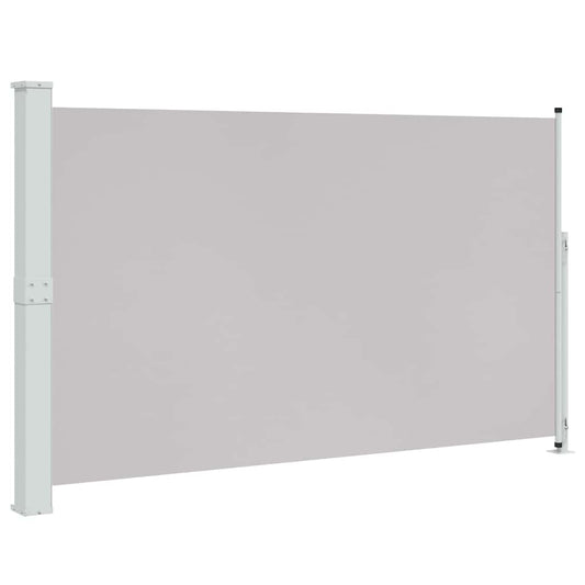 313401 vidaXL Patio Retractable Side Awning 180x300 cm Grey