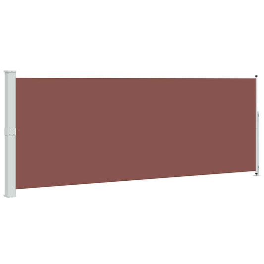 313408 vidaXL Patio Retractable Side Awning 180x500 cm Brown