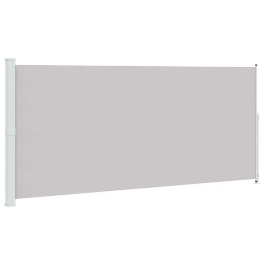 vidaXL Patio Retractable Side Awning 220x500 cm Grey