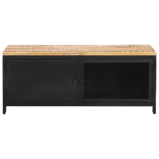 vidaXL Coffee Table 90x50x37 cm Solid Rough Mango Wood