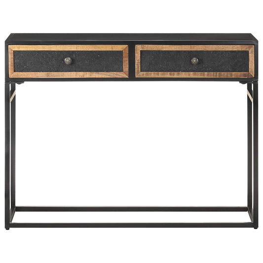 323151 vidaXL Console Table 100x35x75 cm Solid Mango Wood