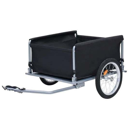 vidaXL Bike Trailer Black and Grey 65 kg