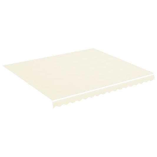 vidaXL Awning Replacement Fabric Cream 400x350 cm Polyester