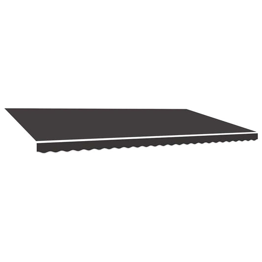 vidaXL Awning Replacement Fabric Anthracite 600x350 cm Polyester
