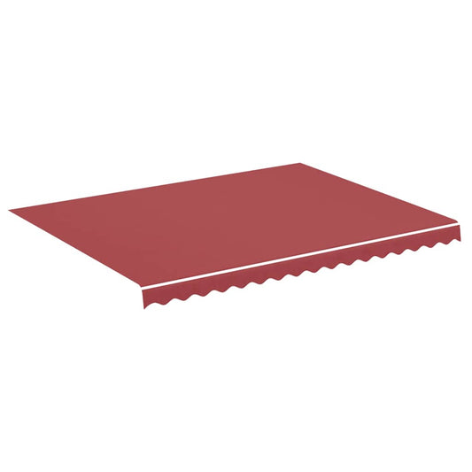 vidaXL Awning Replacement Fabric Burgundy Red 400x300 cm Polyester
