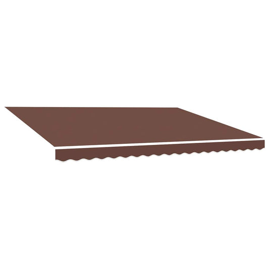 vidaXL Awning Replacement Fabric Brown 500x350 cm Polyester