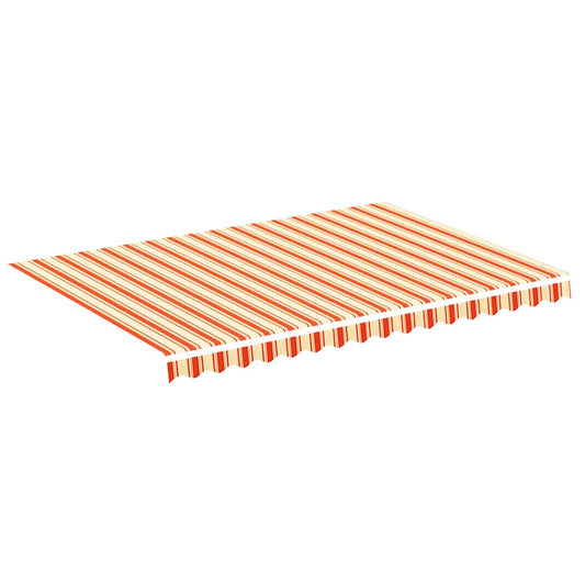 vidaXL Awning Replacement Fabric Yellow and Orange 350x250cm Polyester