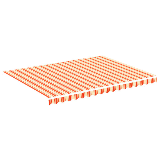vidaXL Replacement Fabric for Awning Yellow and Orange 4x3 m